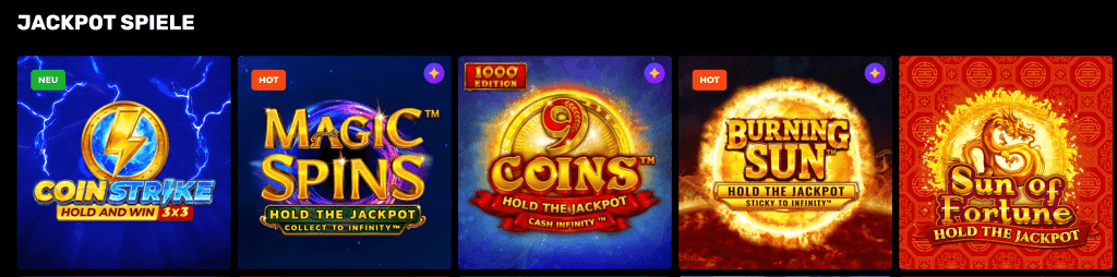 N1 Casino Jackpot Spiele