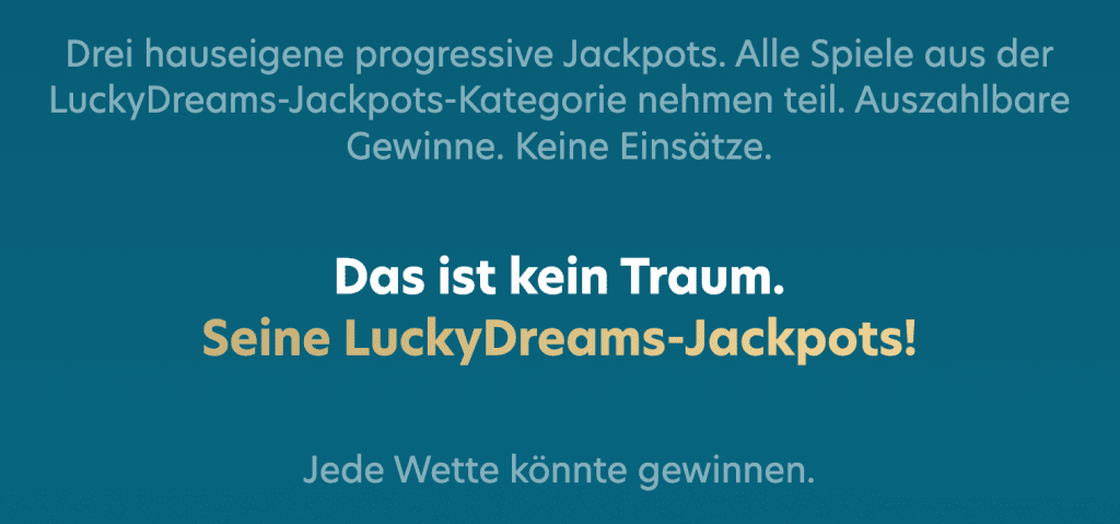 Lucky Dreams Casino Jackpots